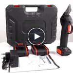 Foarfece electric fără fir + acumulator de rezervă – video