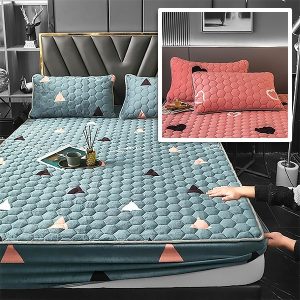 Set moale și confortabil (lenjerie de pat + 2x fețe de pernă)