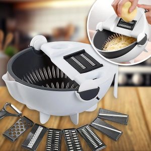 Feliator de legume 9in1 cu tavă de scurgere