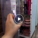 Organizator spațios și transparent pentru produse cosmetice (40x27x24 cm) – video