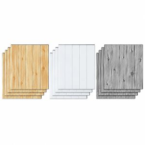 Panouri 3D autoadezive cu aspect de lemn (5 buc.)