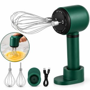 Mixer manual fără fir, puternic, cu două bătătoare