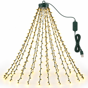 Ghirlande luminoase cu LED-uri pentru bradul de Crăciun
